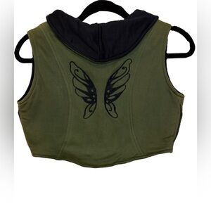 ✨Fairycore Hooded Crop Vest – XS – NWT✨